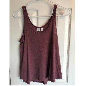 Raspberry loose tank top